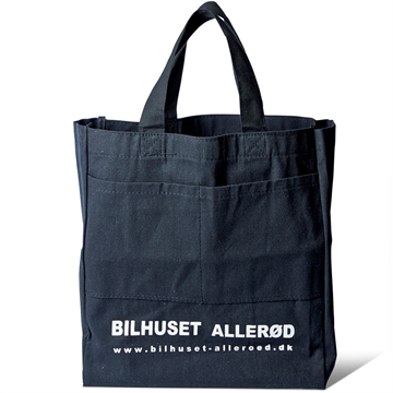 Bomuld shopper taske mulepose med firma logo tryk